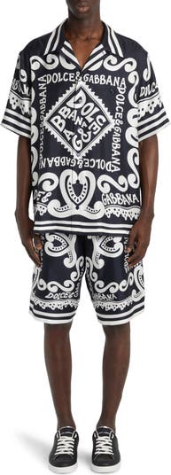【送料&関税込】Dolce & Gabbana Marina Print T-shirt Dolce & Gabbana Marina-Print Cotton T-Shirt | Sendegaro ID