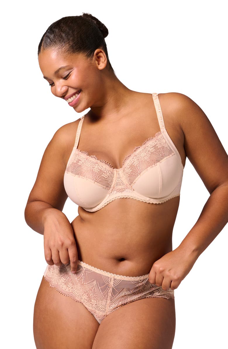 Simone Perele Allure Full Cup Underwire Bra, Alternate, color, Chic Beige
