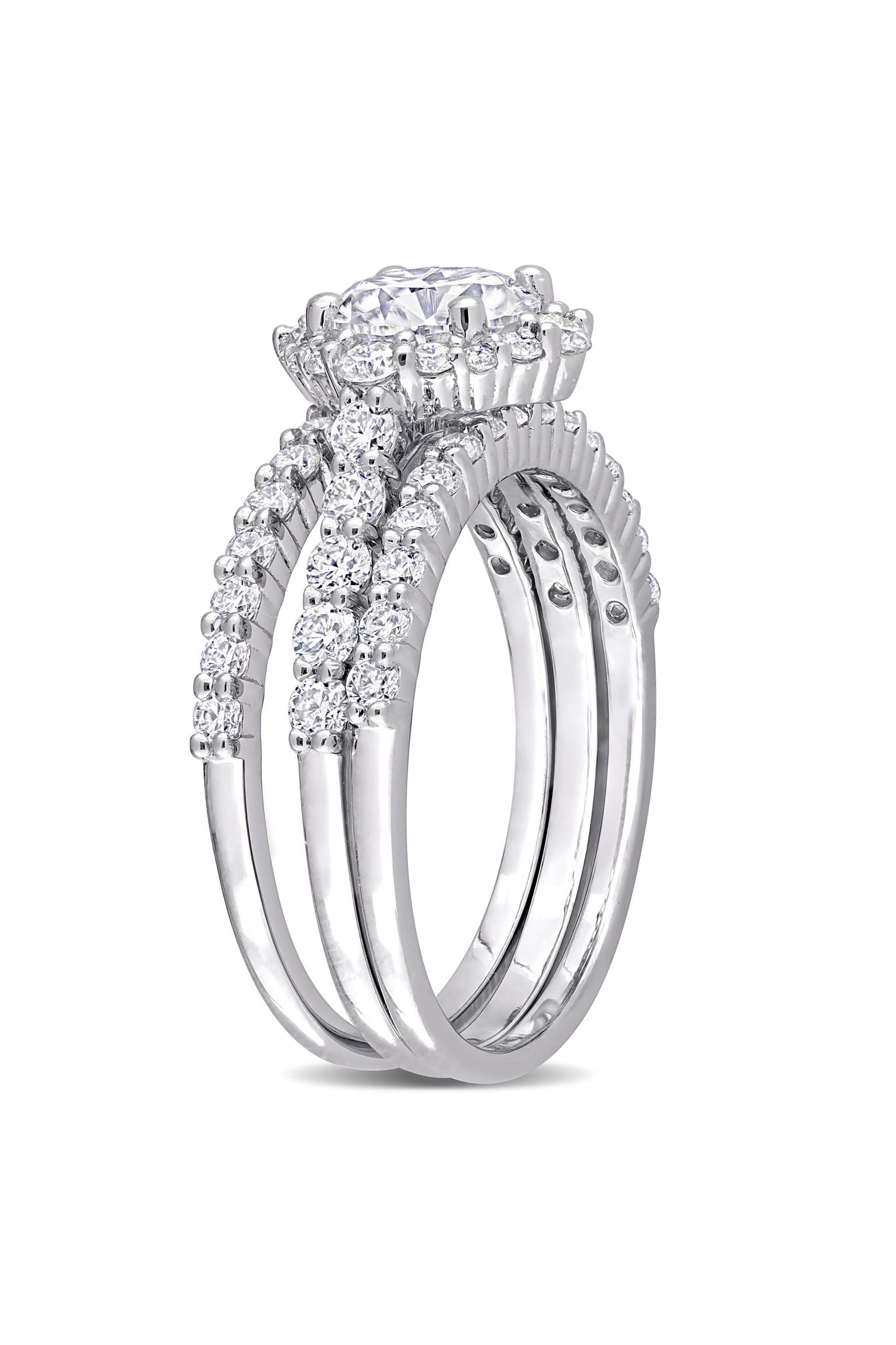 Set of 3 Lab-Created Moissanite Rings (Women) | Nordstromrack