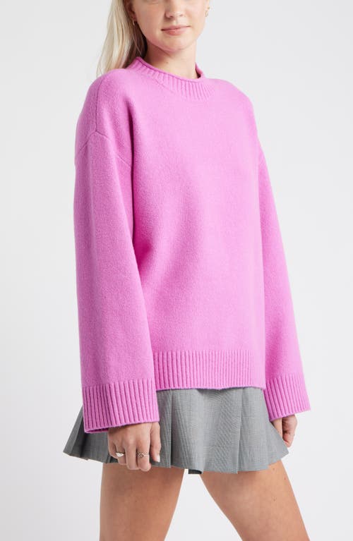 Bp. Everyday Easy Cotton Blend Sweater In Purple