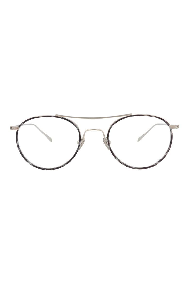 48mm Round Optical Frames, Main, color, GREY SILVER TRANSPARENT