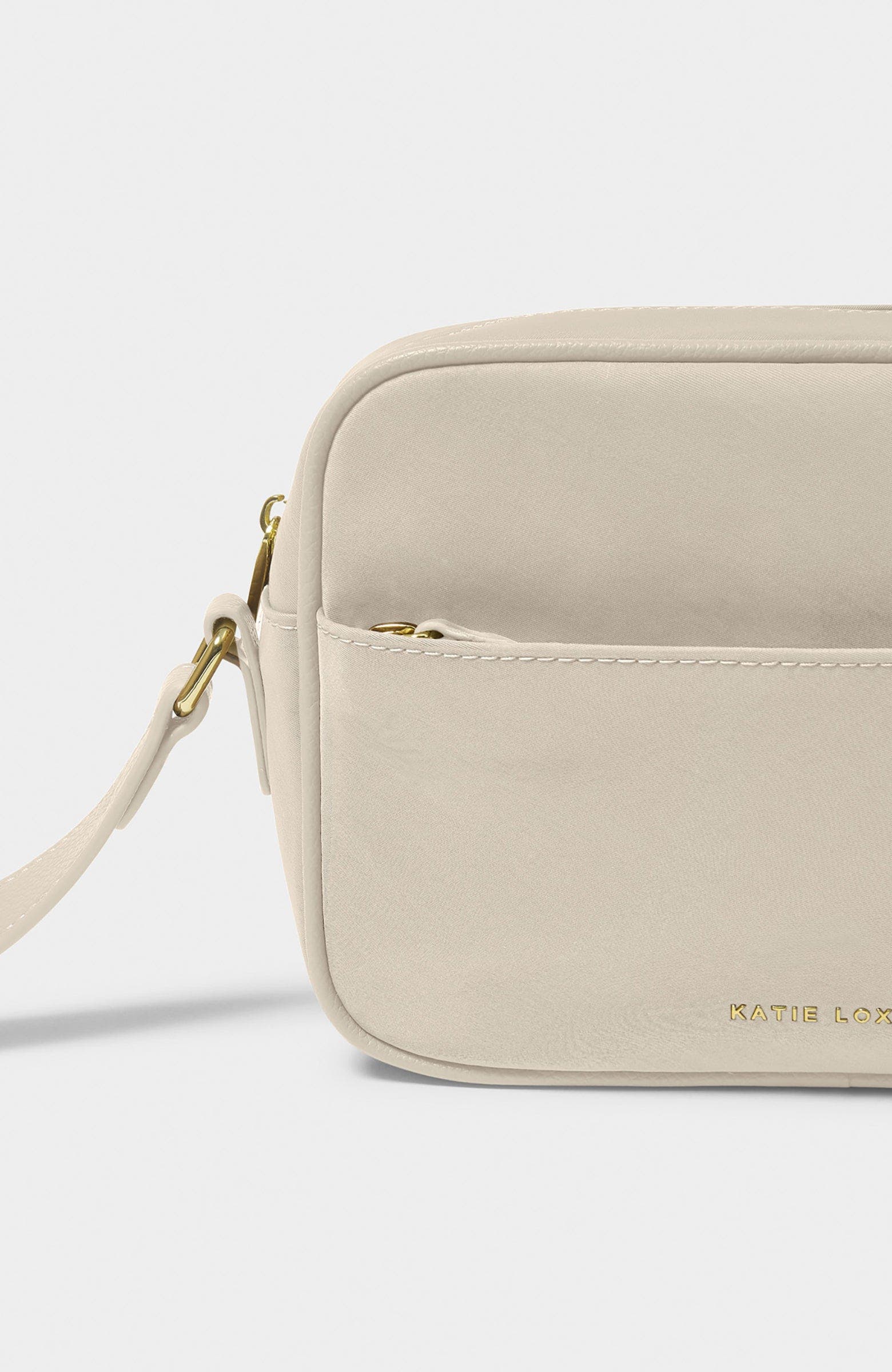 Nylon-luxe Crossbody Bag, Alternate, color, Chalk