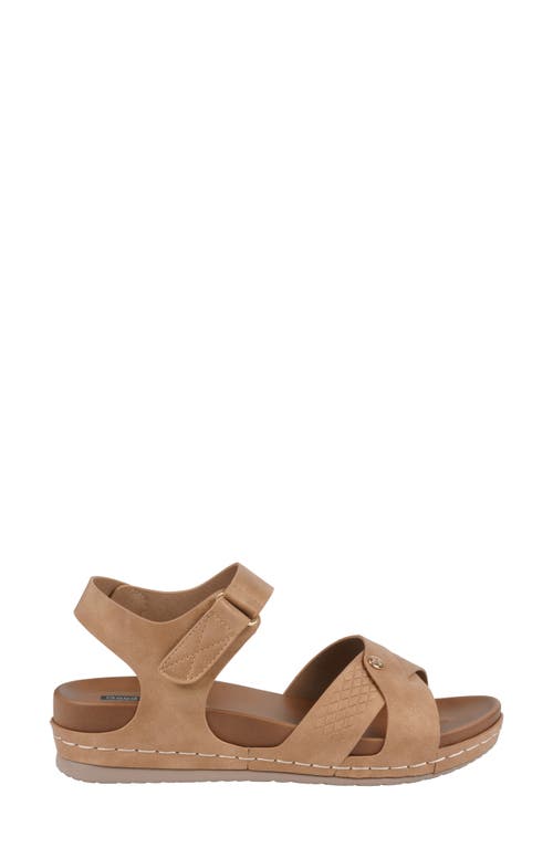 Gc Shoes Nala Comfort Wedge Sandal In Tan
