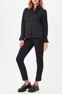 Trina Turk Delancey Tuxedo Button Up Top