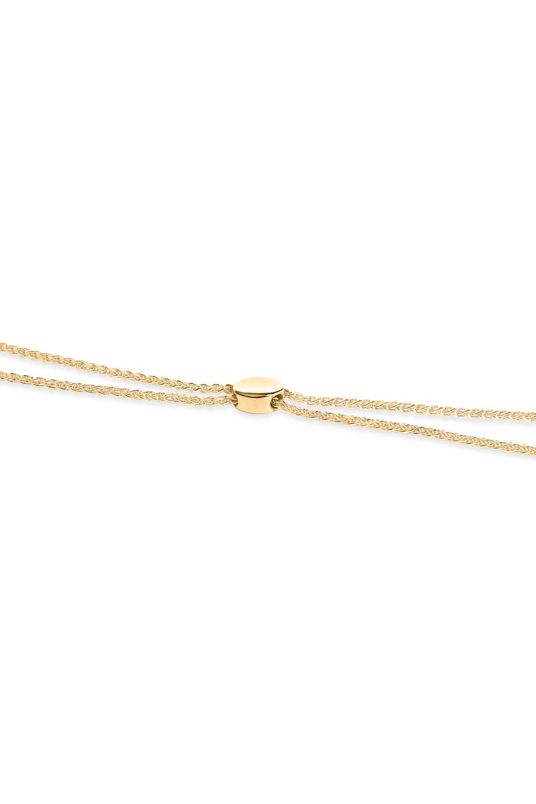 Silver Diamond Accent Alternating Marquise Shape and Heart Links Bolo Bracelet, Alternate, color, Yellow Gold over Silver