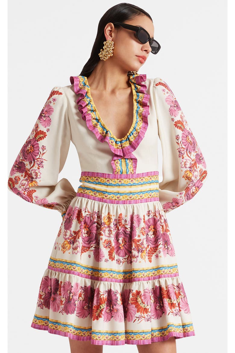 Reina Mini Dress, Main, color, Zodiac Placée Multicolor
