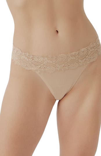 Pact Organic Cotton Lace Waist Thong 3-Pack | Nordstrom