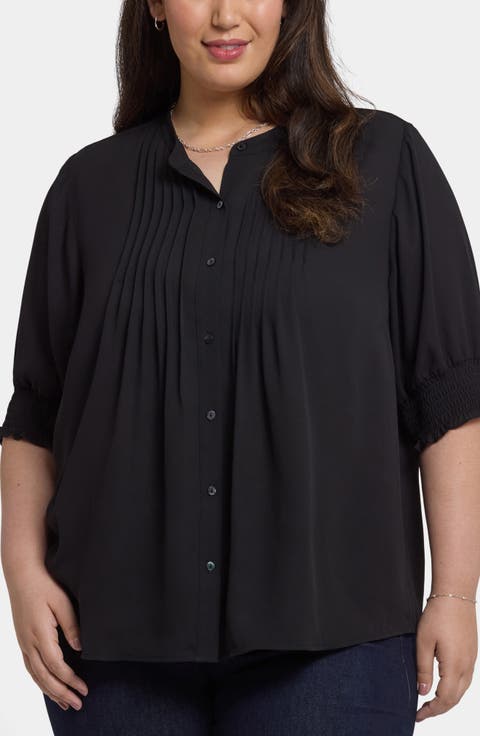 Print Peasant Top (Plus)