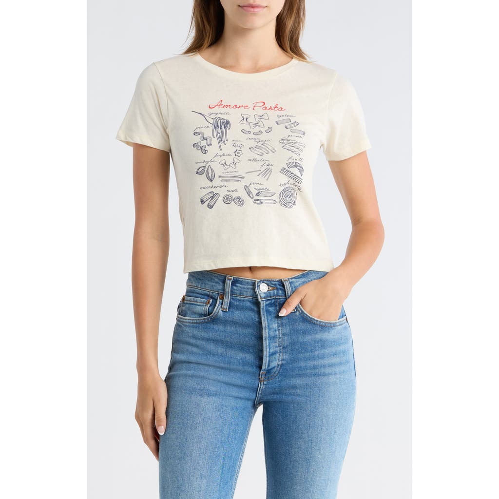 GOLDEN HOUR Amour Pasta Graphic T-shirt in Marshmallow at Nordstrom, Size X-Small
