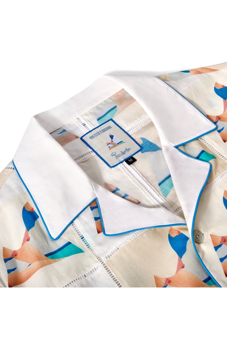 Tombolo 'Tom Wesselmann - Seascape Drop-Out' Patchwork, Alternate, color, White