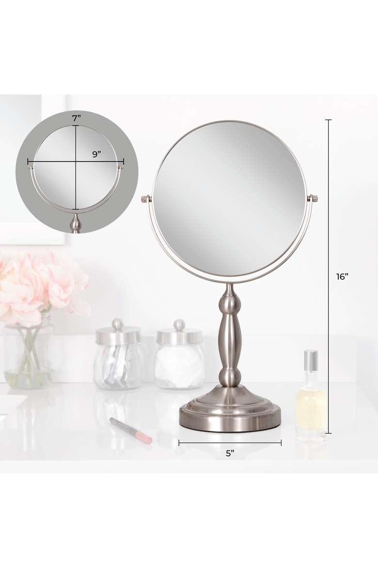 Makeup Mirror with 10X/1X Magnifications, Alternate, color, Oil-Rubbed Bronze