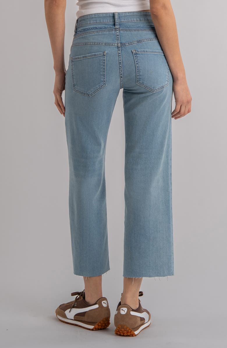 KUT from the Kloth Stacked High Waist Ankle Wide Leg Jeans, Alternate, color, 