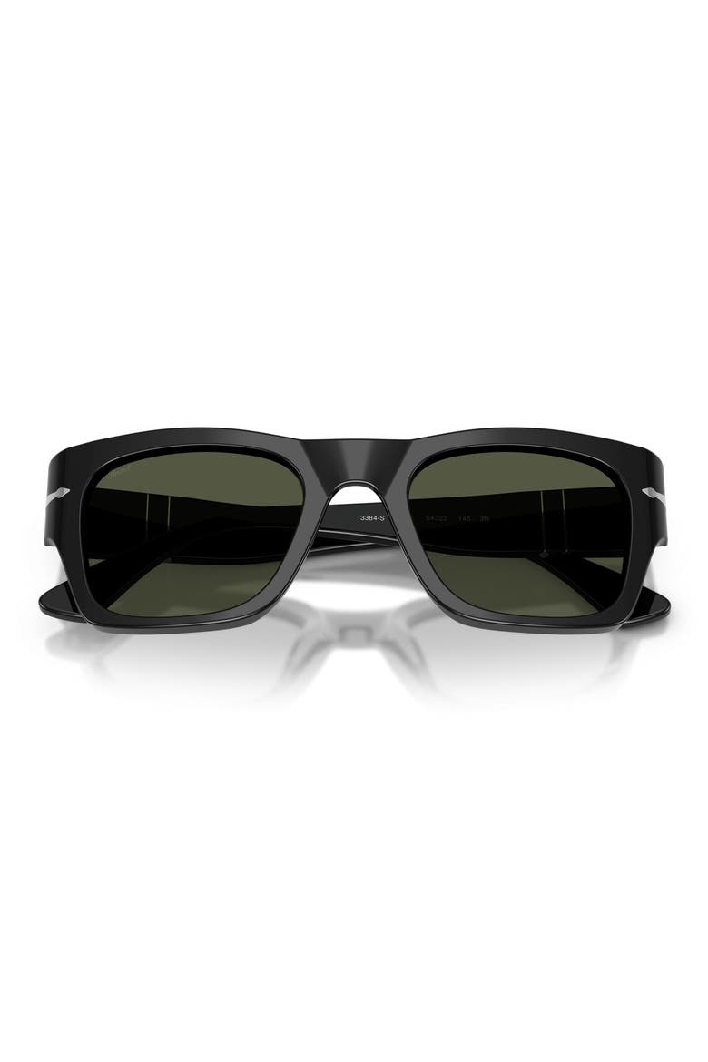 52mm Square Sunglasses, Alternate, color, BLACK / GREEN