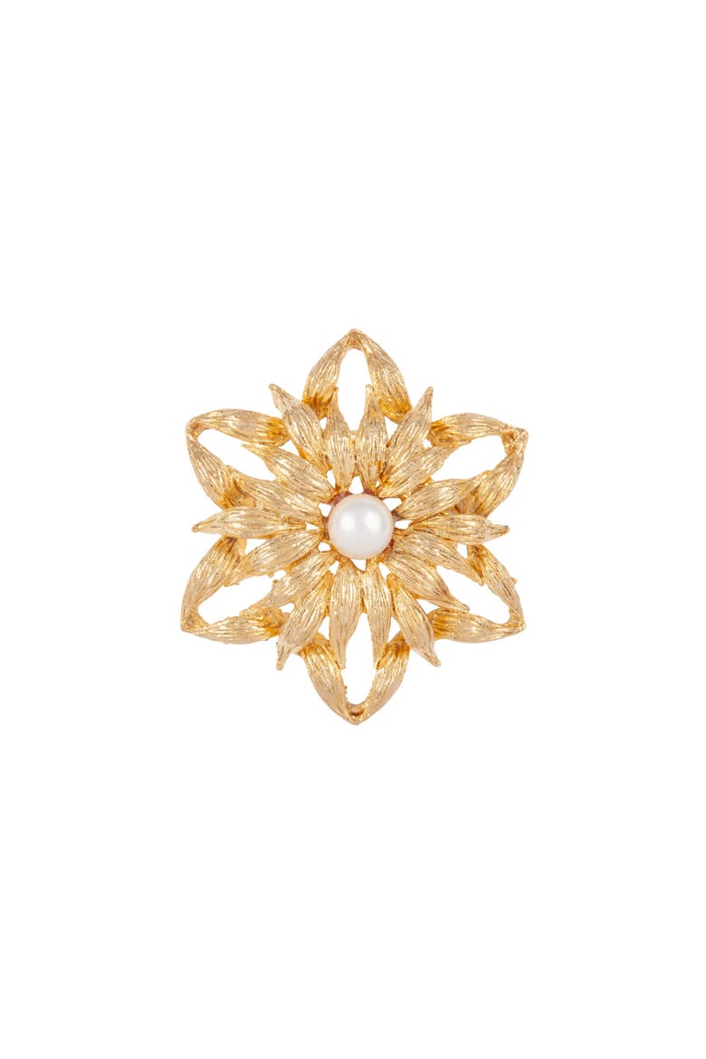 1990s Vintage Flower Brooch, Main, color, Flower