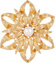 Susan Caplan 1990s Vintage Flower Brooch