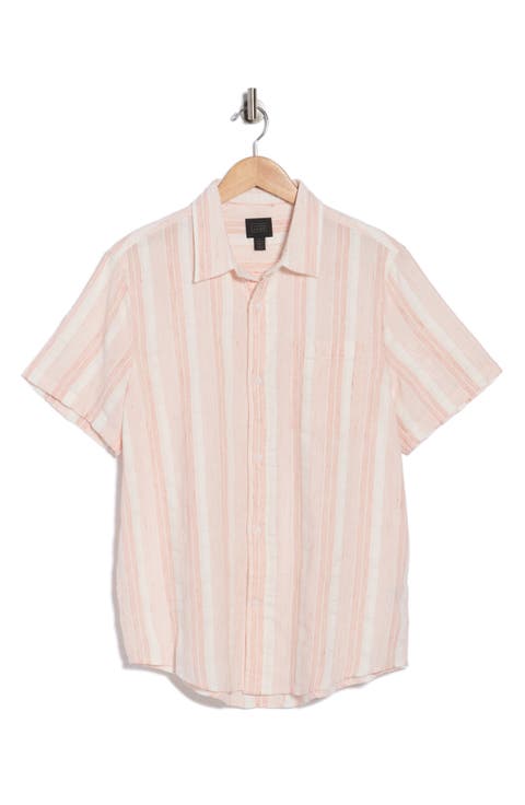 Short Sleeve Woven Slub Shirt