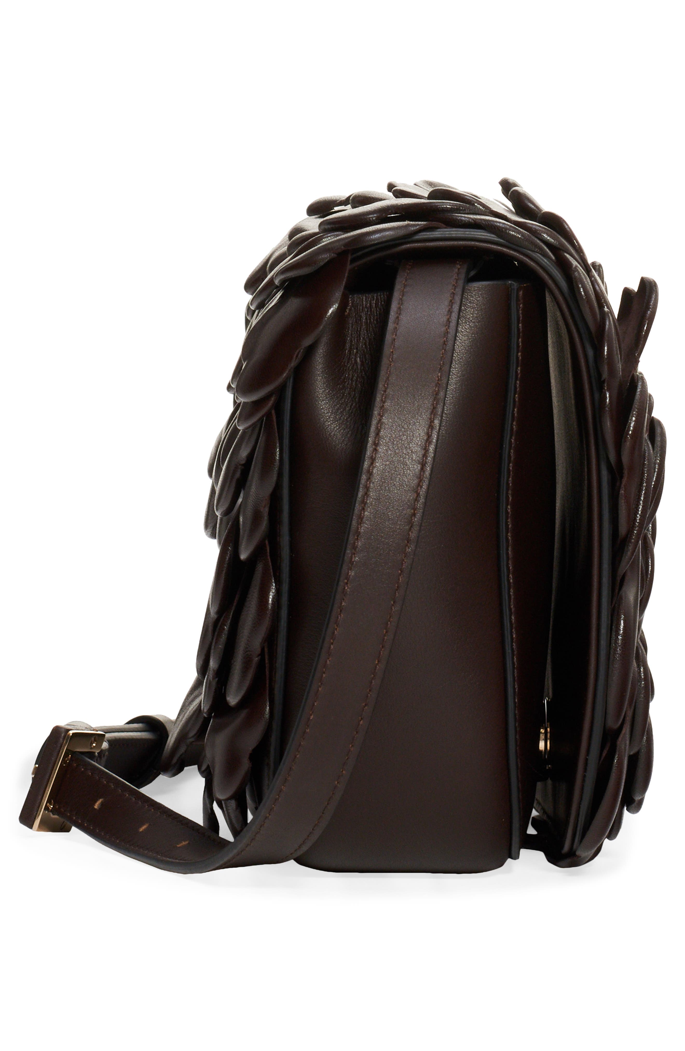 Valentino Garavani Small Atelier Rose Leather Shoulder Bag, Alternate, color, 