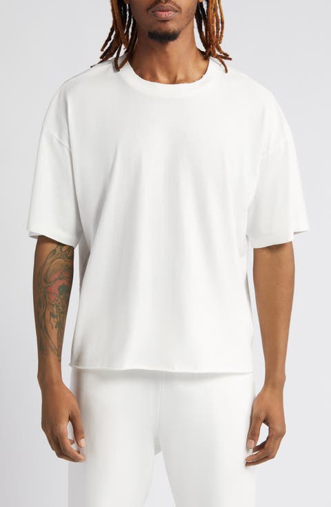 Core Oversize Crop Cotton T-Shirt