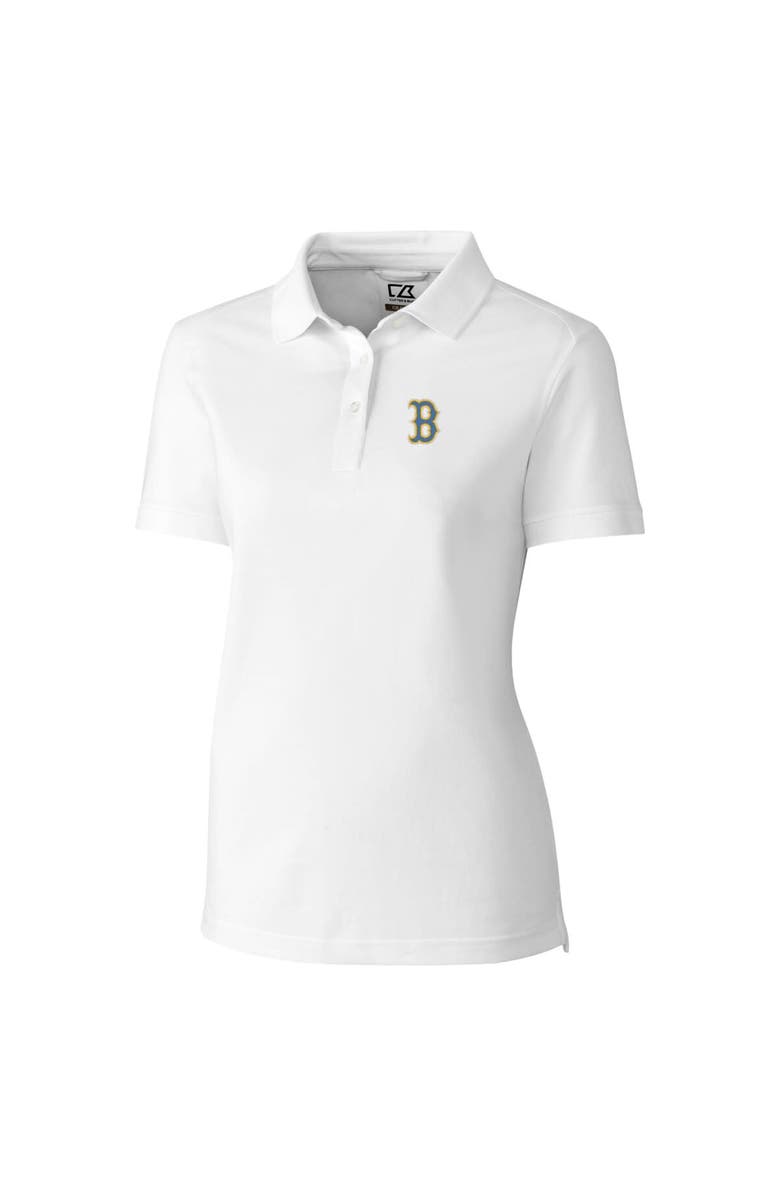 Cutter & Buck Women's Cutter & Buck White Boston Red Sox City Connect DryTec Advantage Tri-Blend Pique Polo, Alternate, color, 