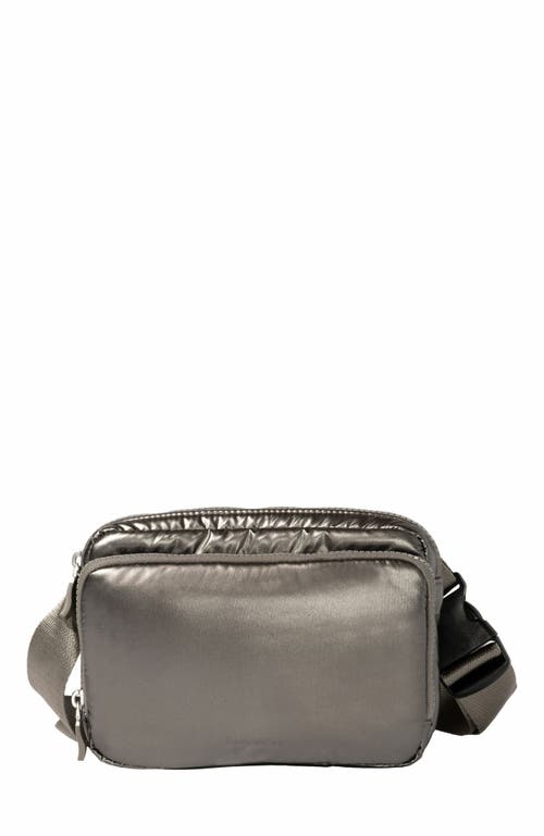 BAGGALLINI Modern Belt Bag Sling in Gunmetal Puff 