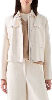 Akris punto Washed Denim Utility Jacket
