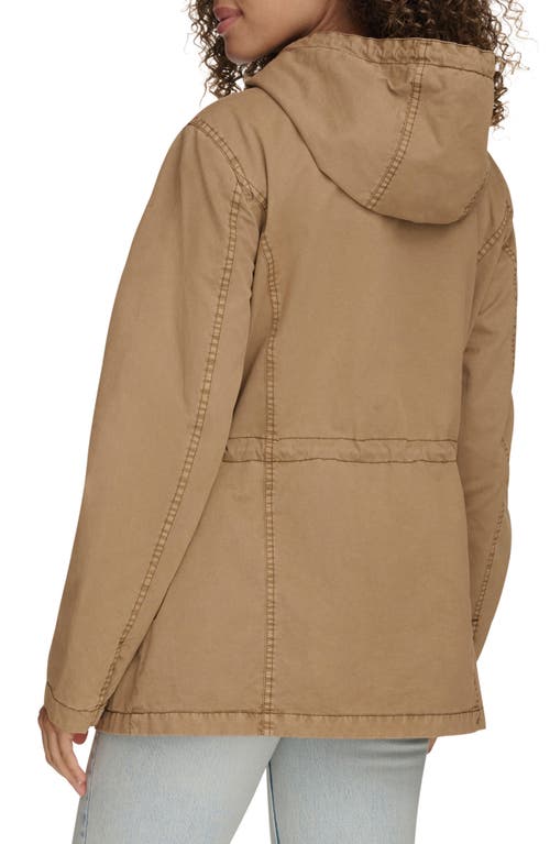 Levi's® Military Four-pocket Zip Hooded Jacket In Camel
