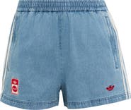 adidas Striped Denim Shorts