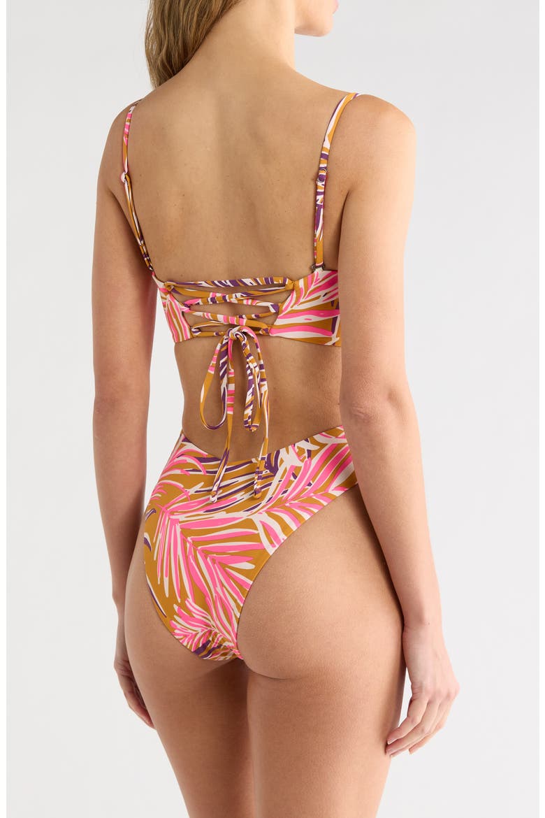 Ohana Reversible One-Piece Swimsuit, Alternate, color, BROWN