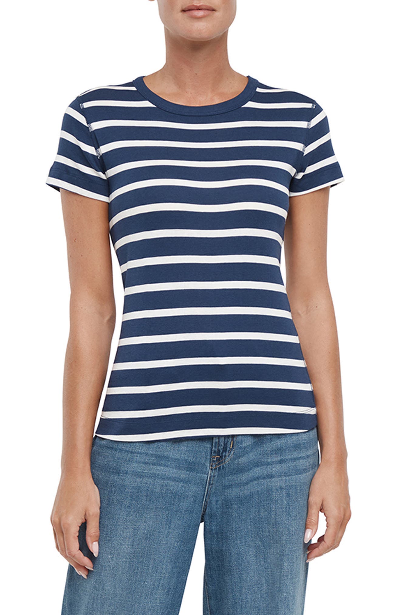 Three Dots Cotton Crewneck T-Shirt