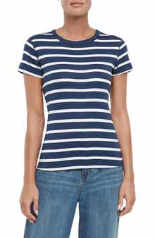 Three Dots Cotton Crewneck T-Shirt