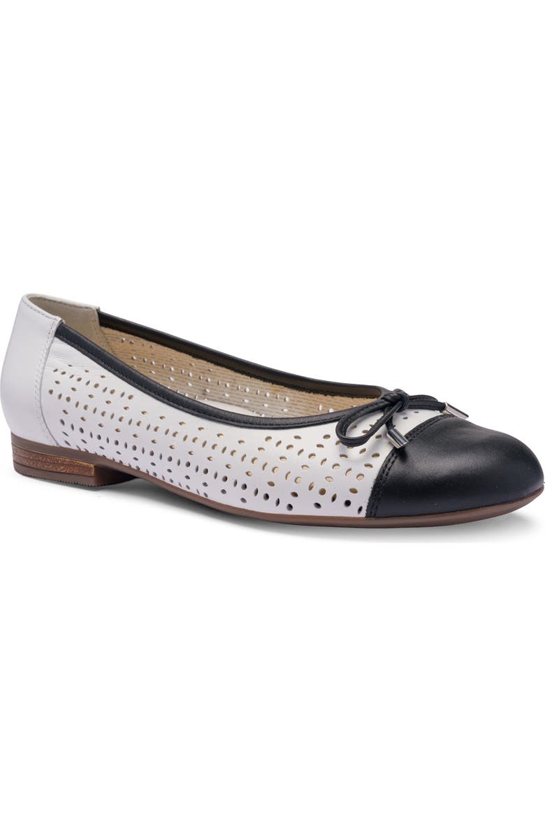ara Sangria Cap Toe Flat, Main, color,