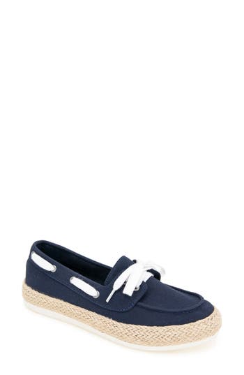Esprit Netty Twill Slip-on Sneaker In Navy