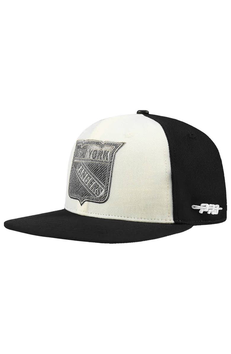 PRO STANDARD Men's Pro Standard Cream New York Rangers French Terry Snapback Hat, Alternate, color, Cream