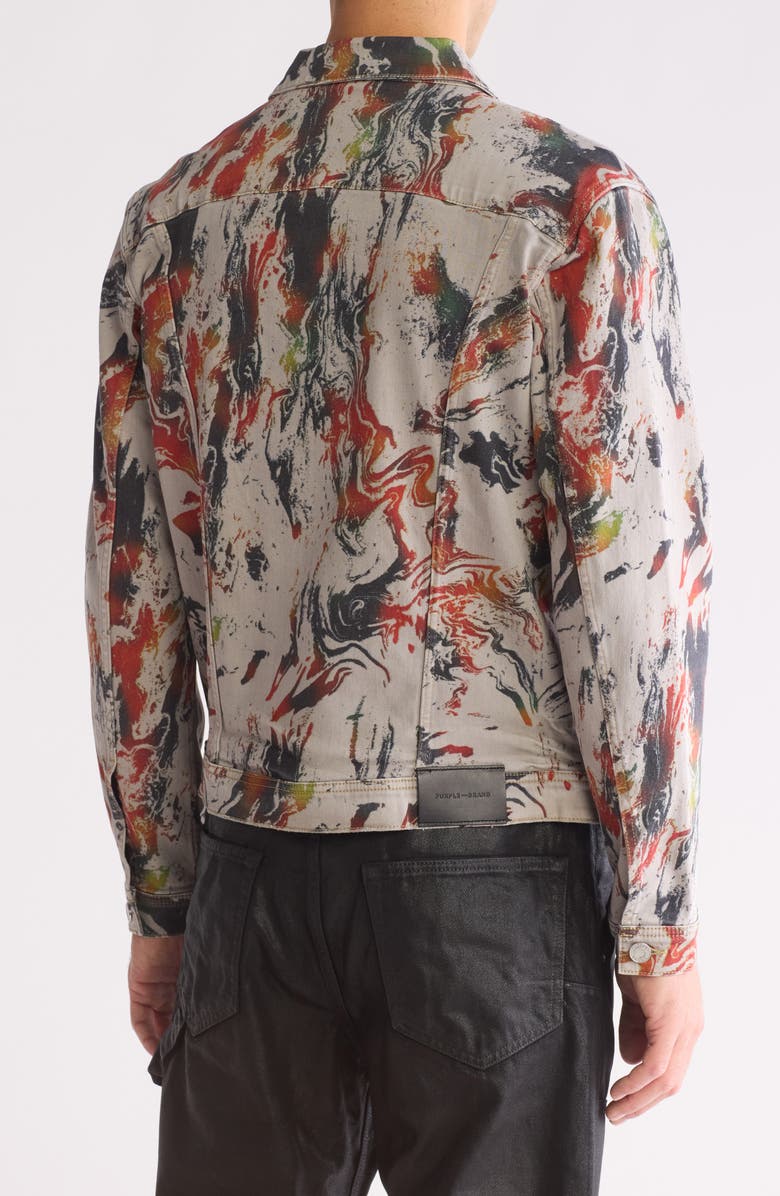 PURPLE BRAND F.G.M. Print Trucker Jacket, Alternate, color, 