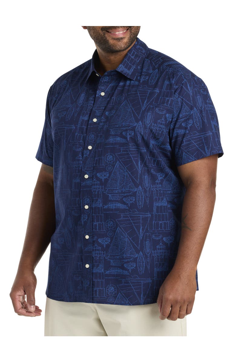 vineyard vines Big & Tall Marina Madras Sport Shirt, Main, color, 