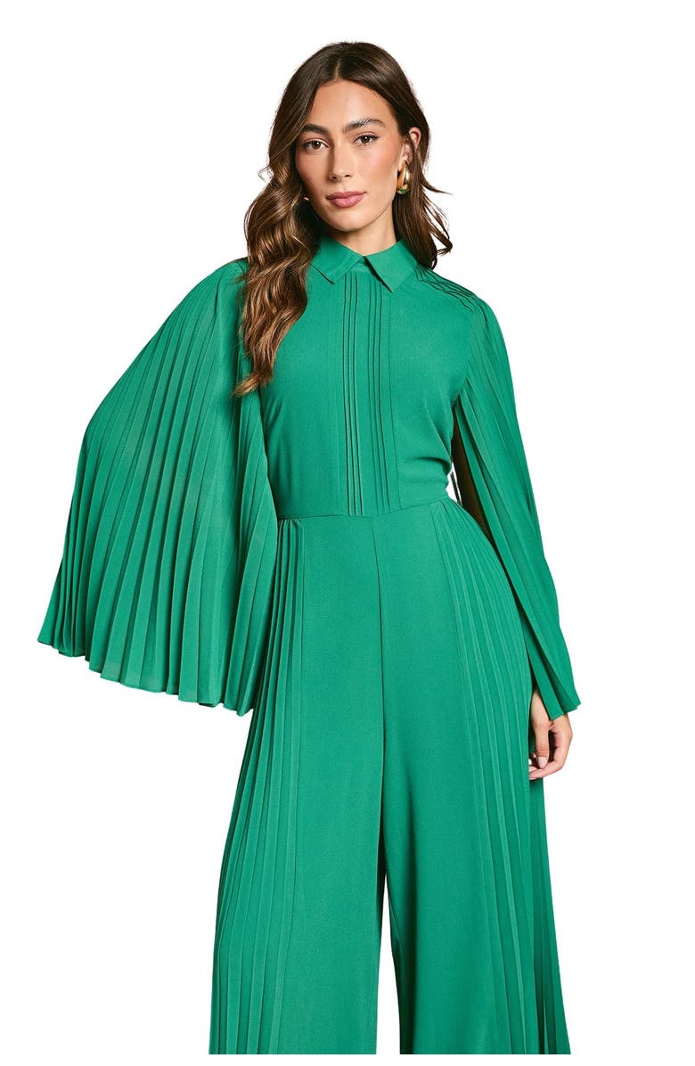 Coast Pleat Wide Leg Jumpsuit, Alternate, color, Emerald