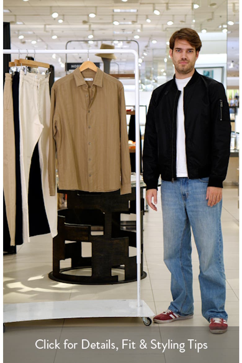 Regular Fit Stripe Linen & Cotton Button-Up Shirt video