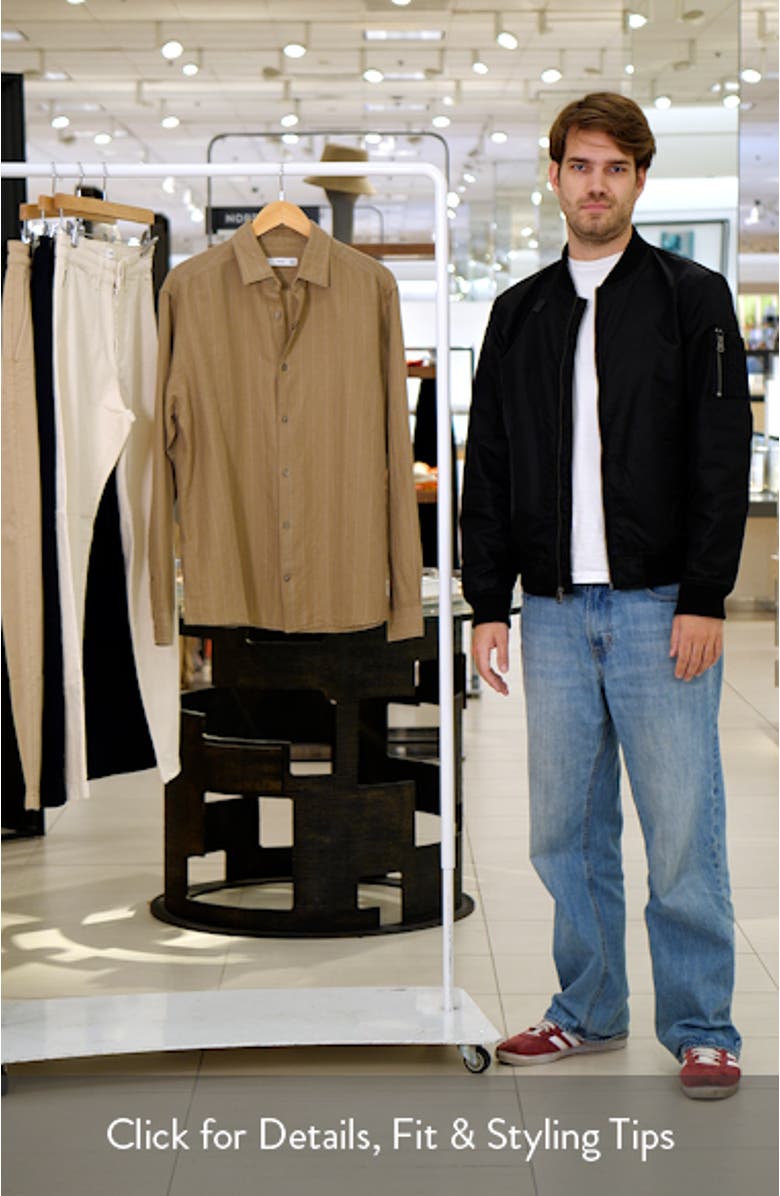 Regular Fit Stripe Linen & Cotton Button-Up Shirt, sales video thumbnail