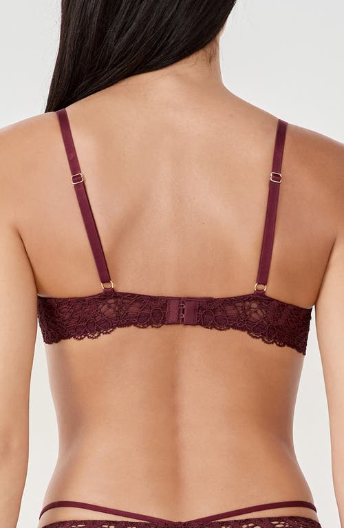 Etam Virtuose N°9 Balconnet Underwire Bra In Burgundy