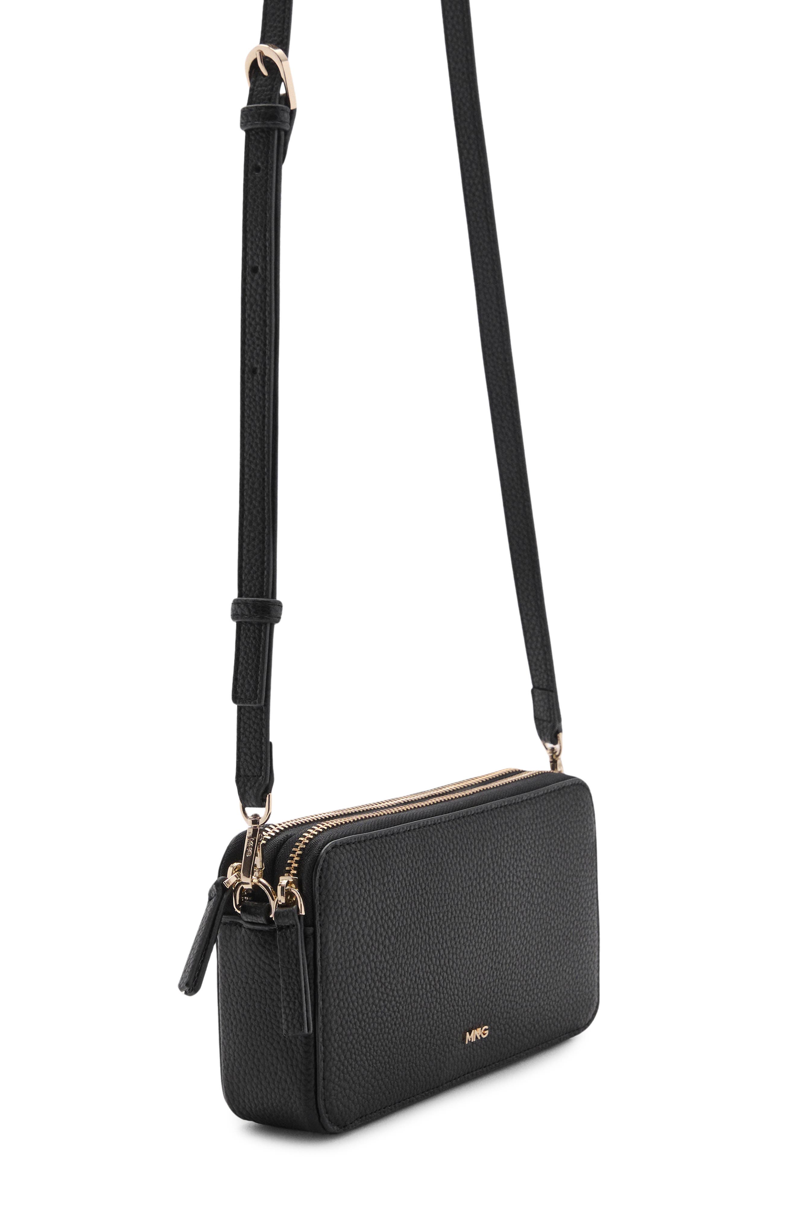 MANGO Faux Leather Shoulder Bag, Alternate, color, 
