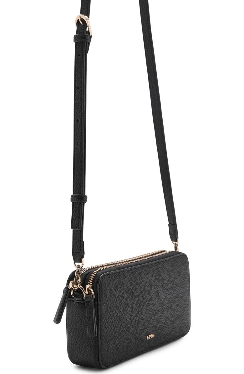 MANGO Faux Leather Shoulder Bag, Alternate, color,