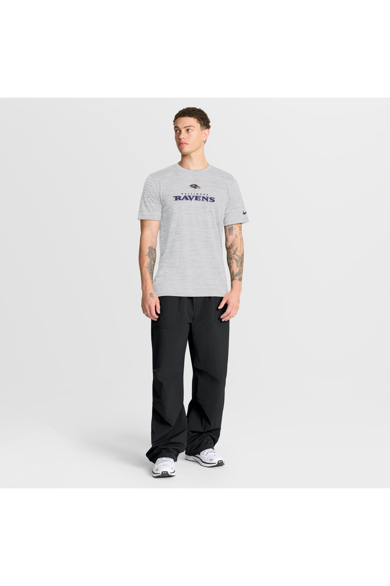 Men's Nike Ash Baltimore Ravens Velocity Endurance Run Dri-FIT T-Shirt, Alternate, color, Ash