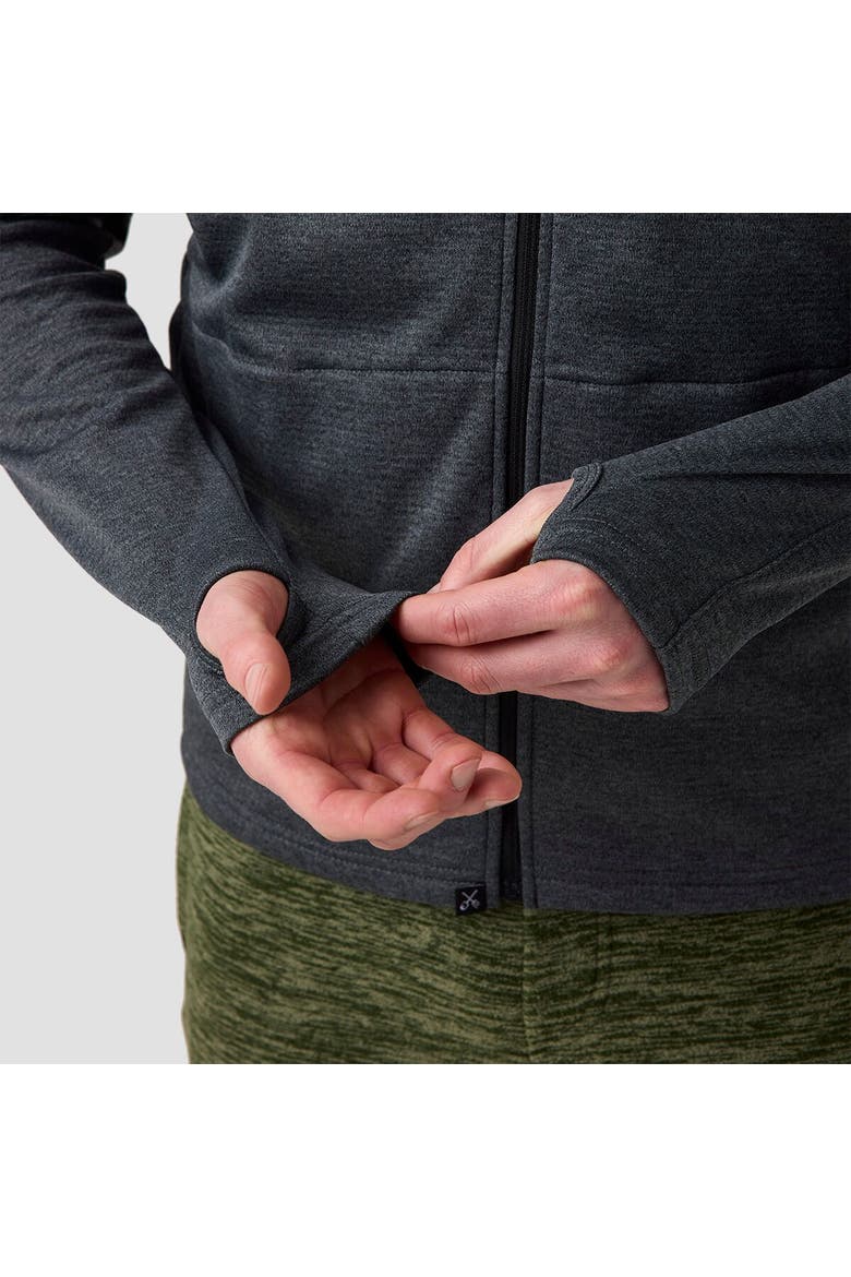 Unisex Baseline Midlayer Fleece Jacket, Alternate, color, Charcoal