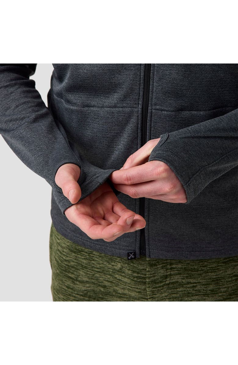 Coalatree Unisex Baseline Midlayer Fleece Jacket, Alternate, color, Charcoal