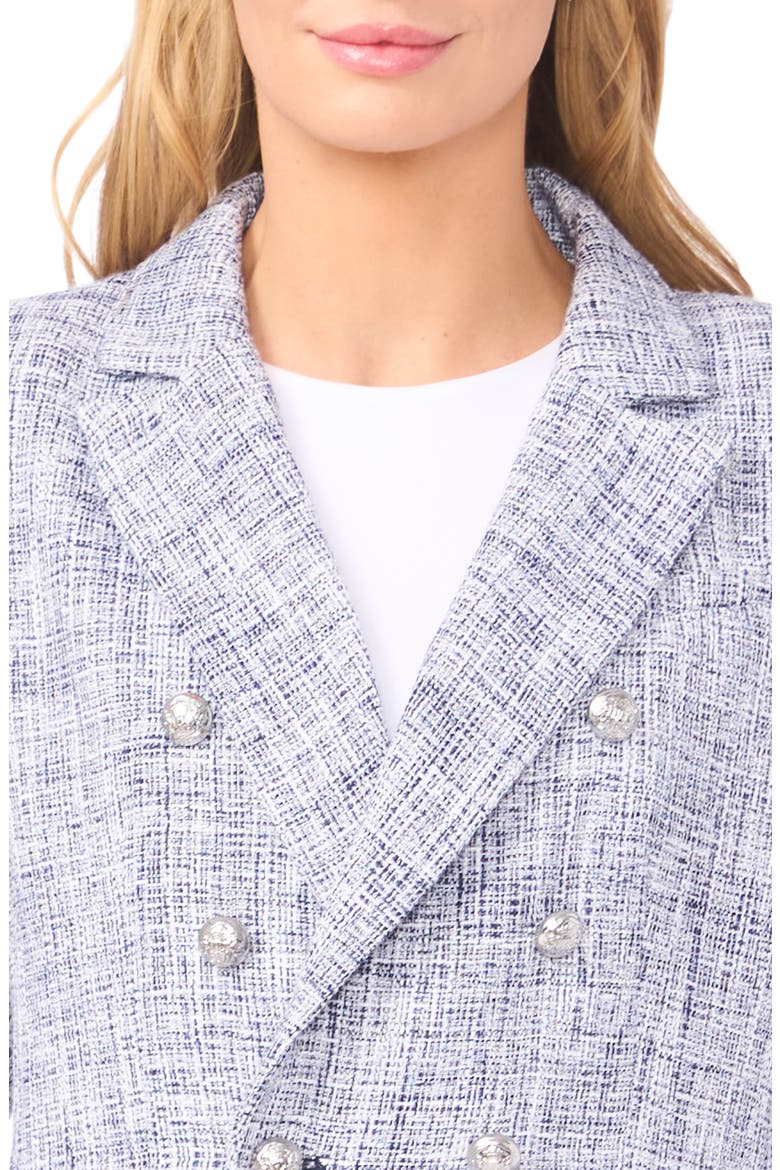 Tweed Double Breasted Blazer, Alternate, color, CLASSIC NAVY