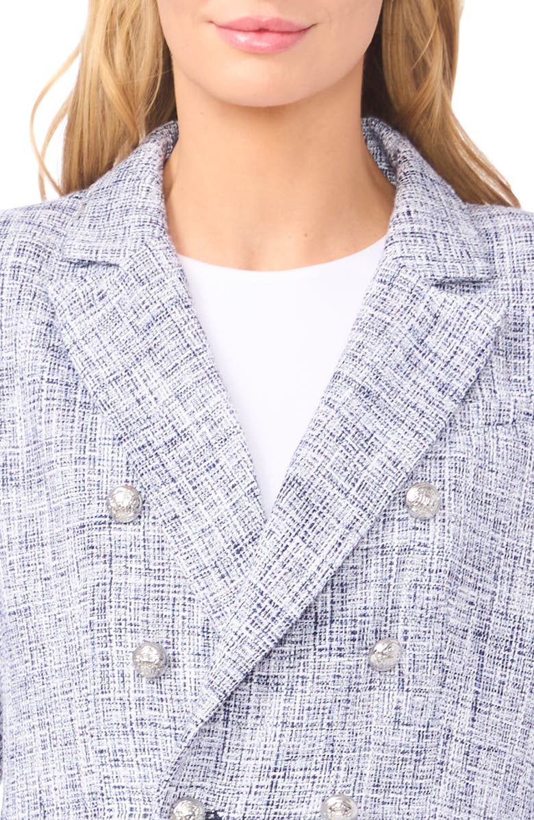 CeCe Tweed Double Breasted Blazer, Alternate, color, 