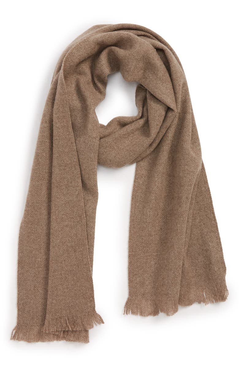 NORDSTROM MEN'S SHOP Solid Cashmere Scarf, Main, color,