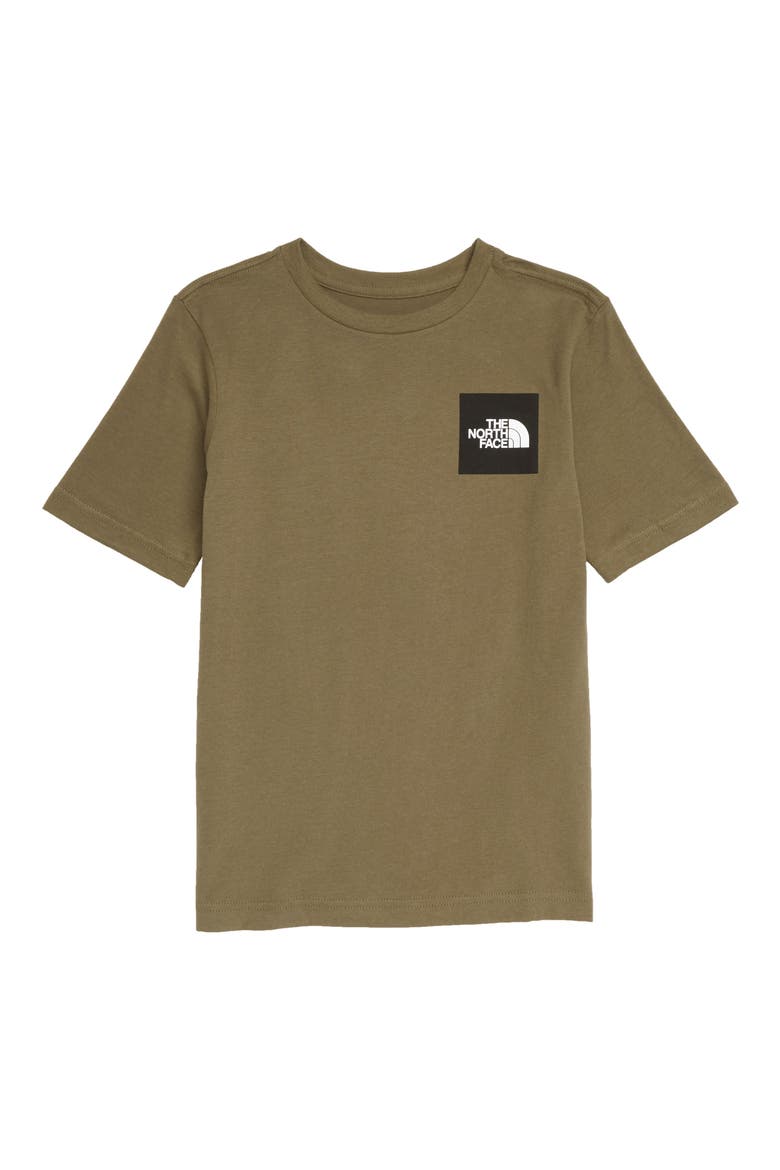 Kids' Red Box Logo Graphic Tee, Main, color, BURNT OLIVE GREEN