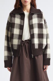 Golden Goose Journey Rachell Buffalo Check Knit Jacket