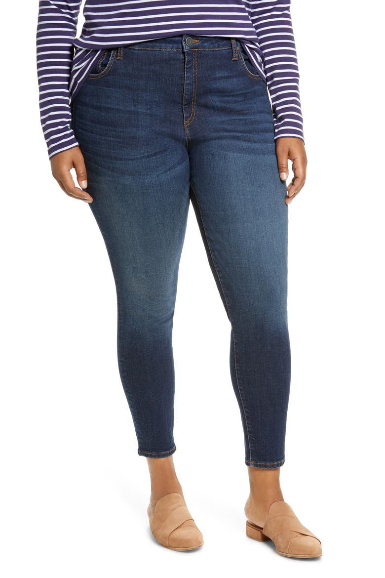 Donna High Waist Ankle Skinny Jeans, Main, color, CIVIC
